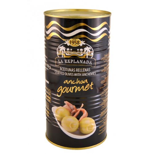 Aceituna Rellena de Anchoa 900 g – Reserva Gourmet